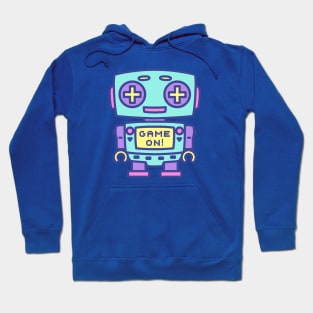 GAME ON pastel robot Hoodie